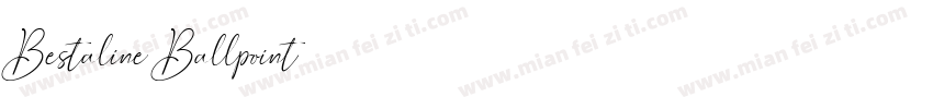Bestaline Ballpoint字体字体转换